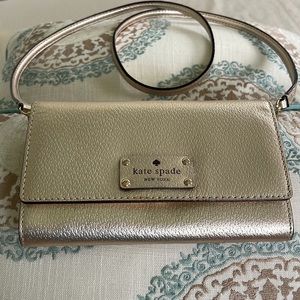 Kate Spade Metallic Rose Gold Crossbody